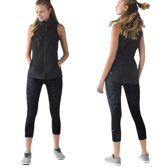 Lululemon Run Inspire Crop Luxtreme BlockIt Pocket Sz 4 - Picture 1 of 16